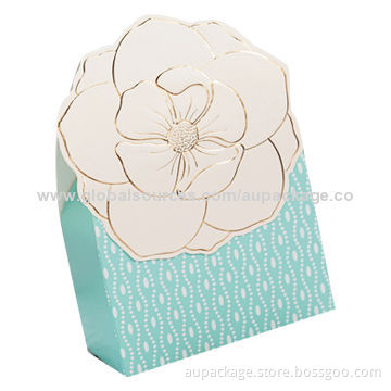 Gift box with embossing and gold stamping, suitable for cosmetic package, food package, gift package